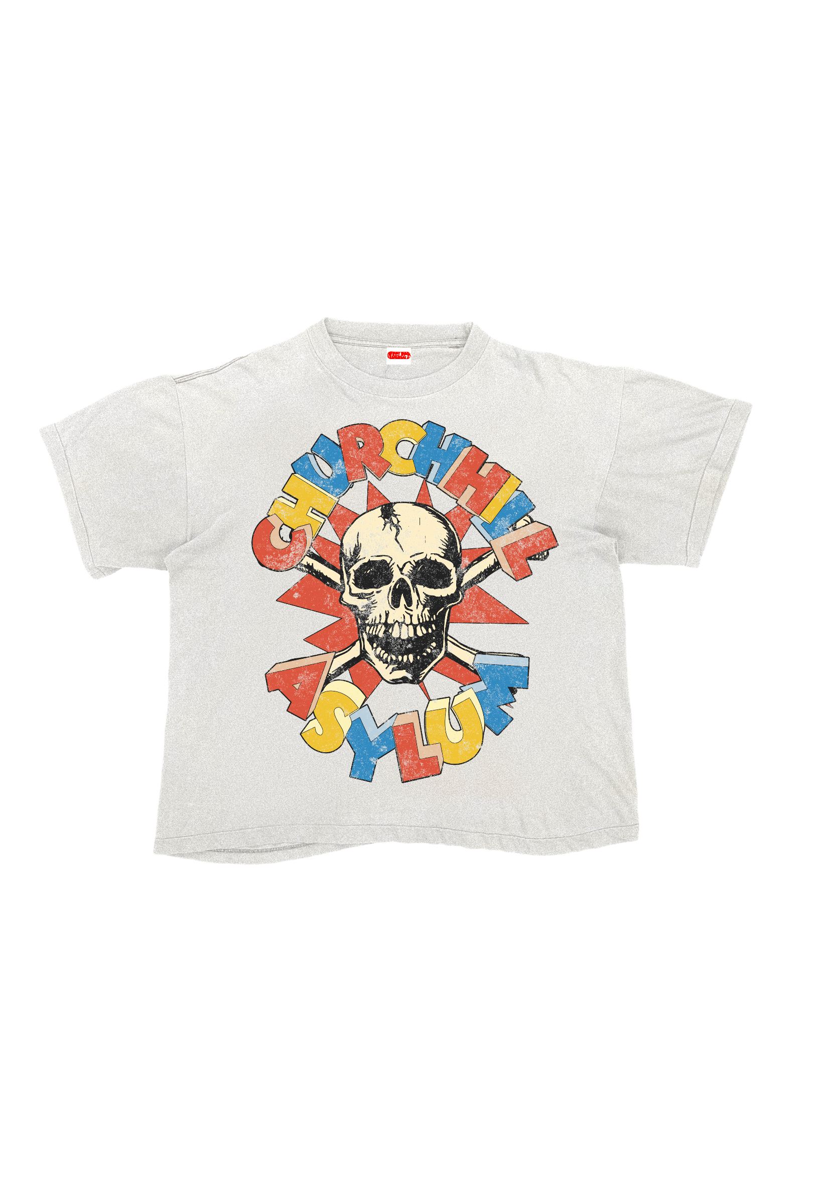 "Church Hill Asylum" tee white