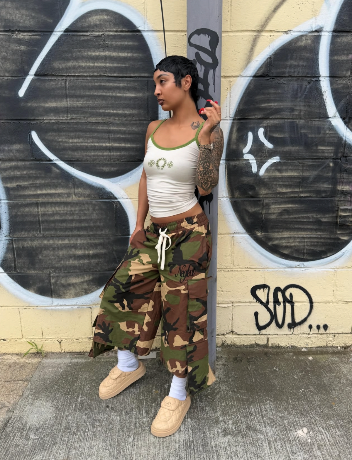 Camo "MILITIA" extendend cargos