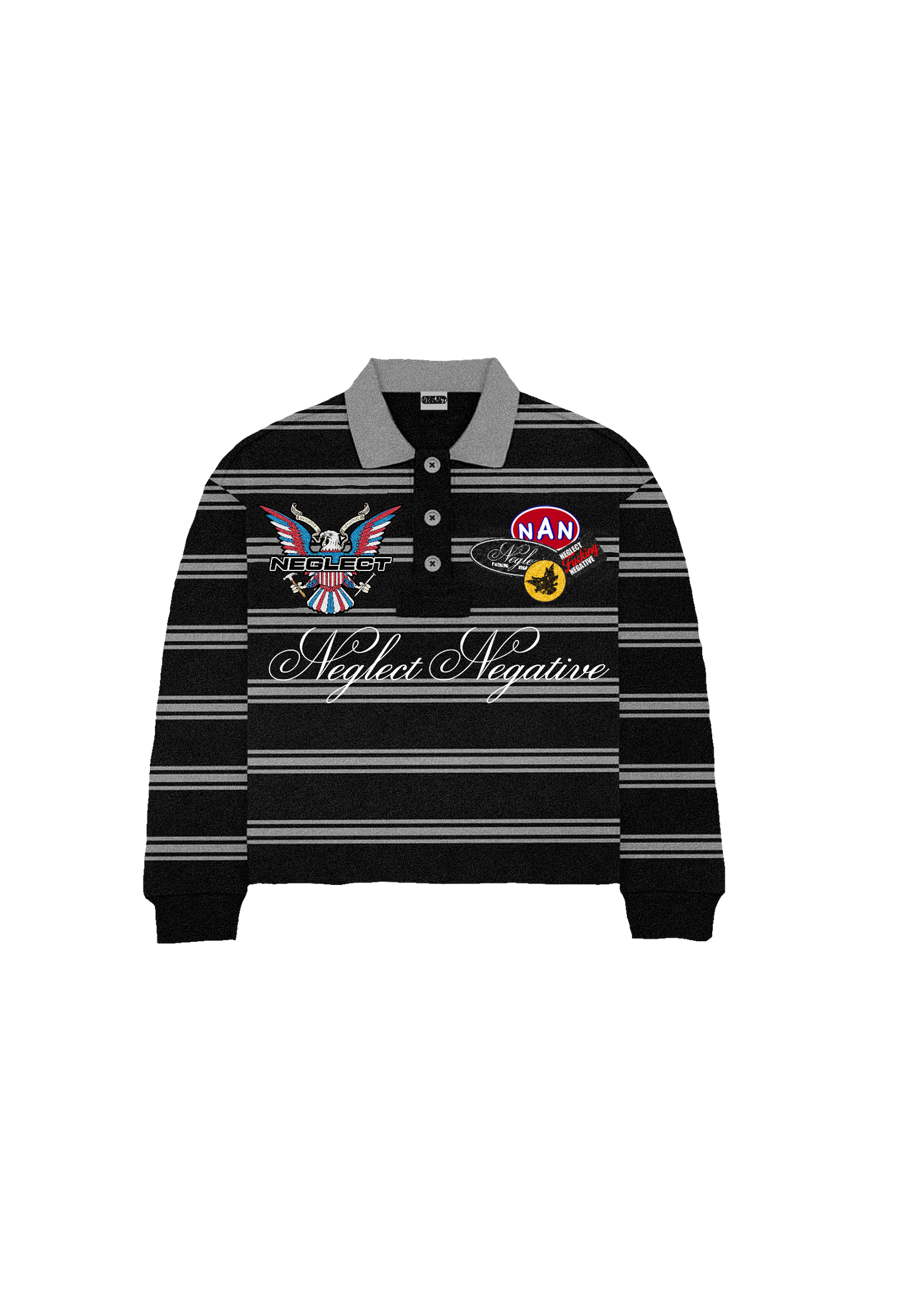 "UNIVERSITY" polo *blk*