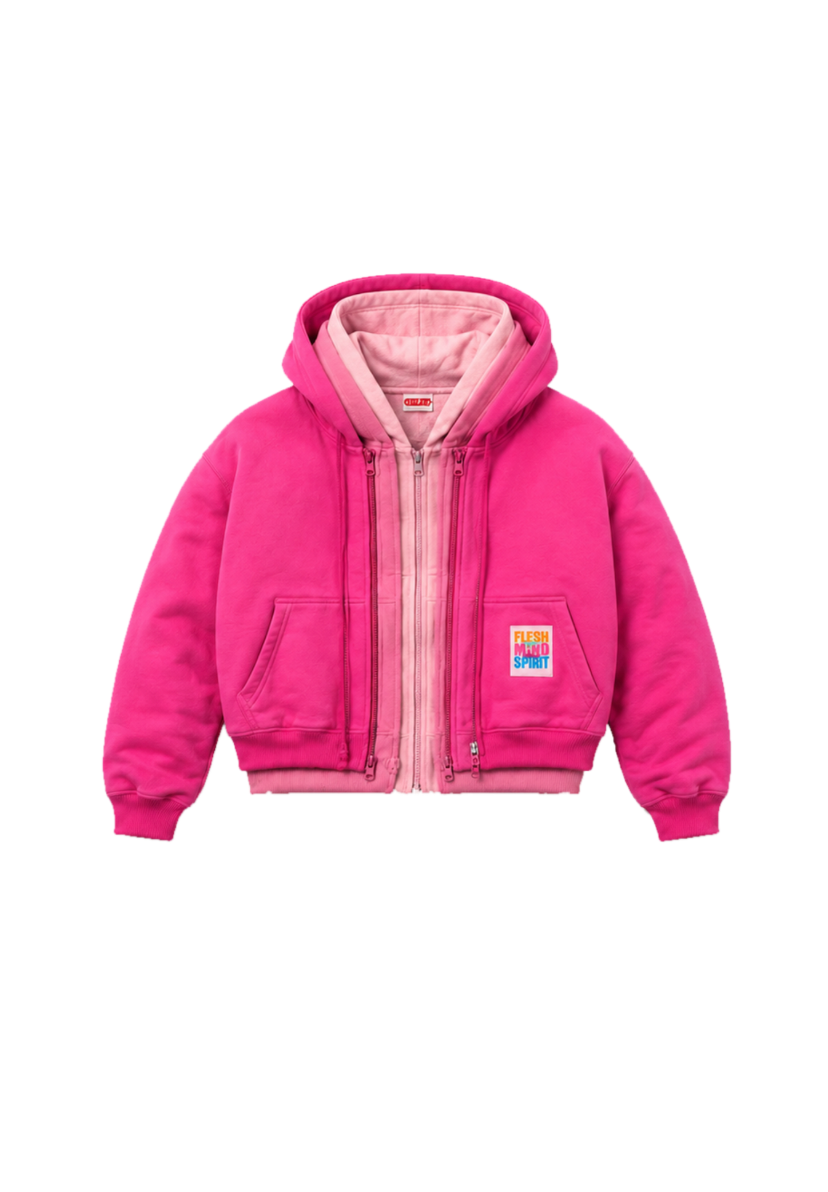 "Hubba Bubba" triple layer zip