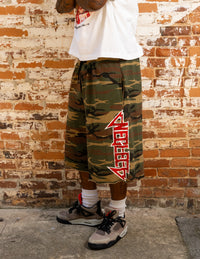 "hellbound" camo shorts