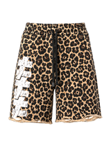 Leopard lounge shorts