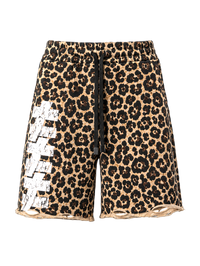 Leopard lounge shorts
