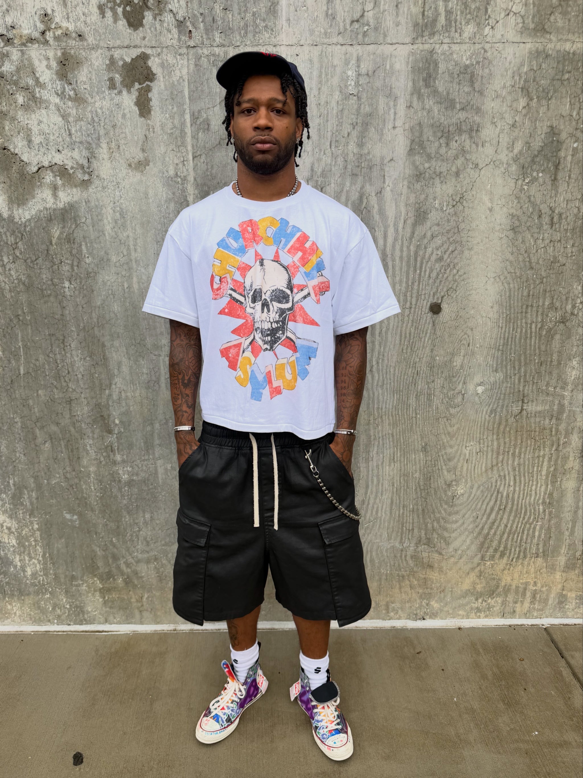 "Church Hill Asylum" tee white