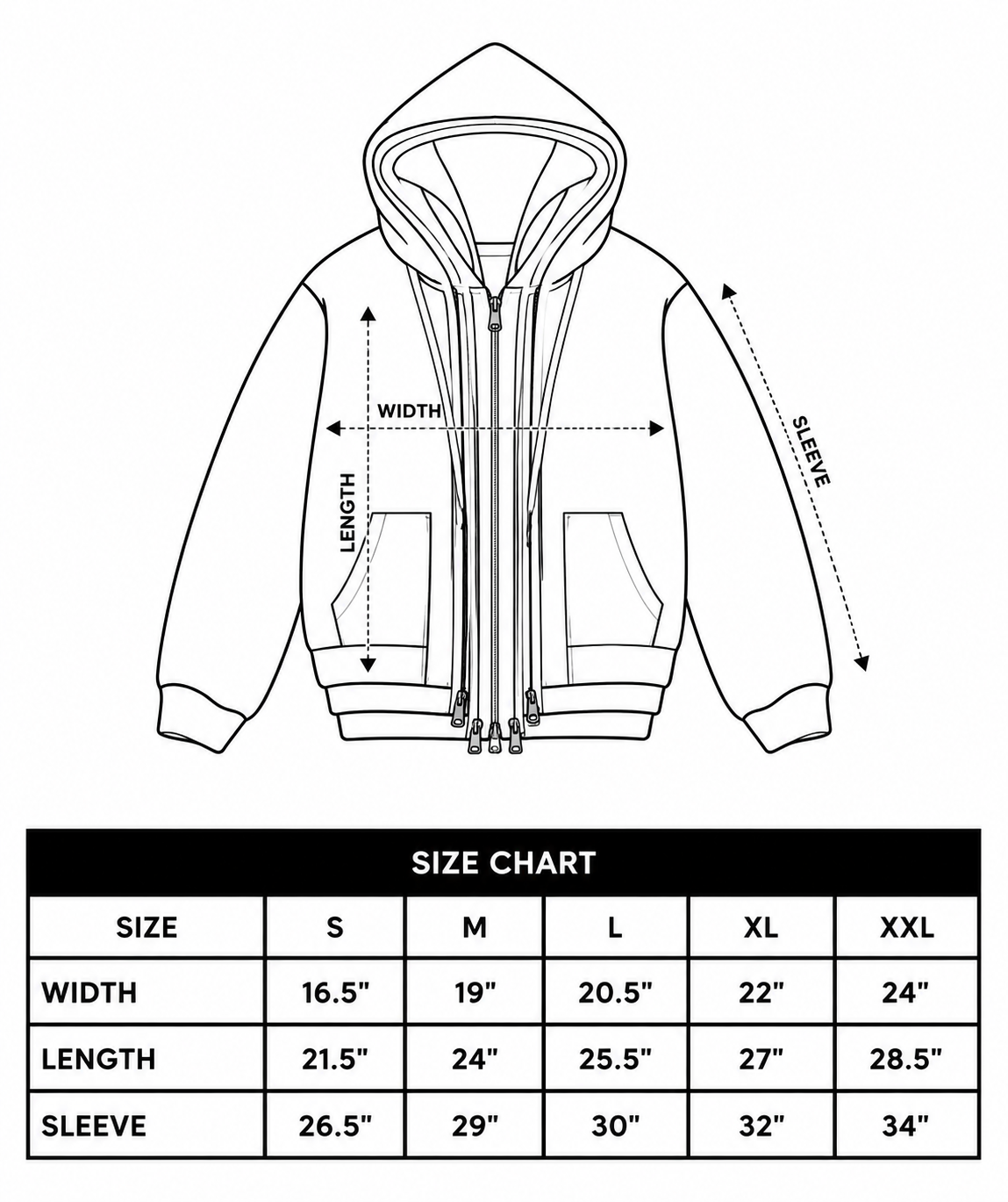 " beef & broccoli " triple layer zip