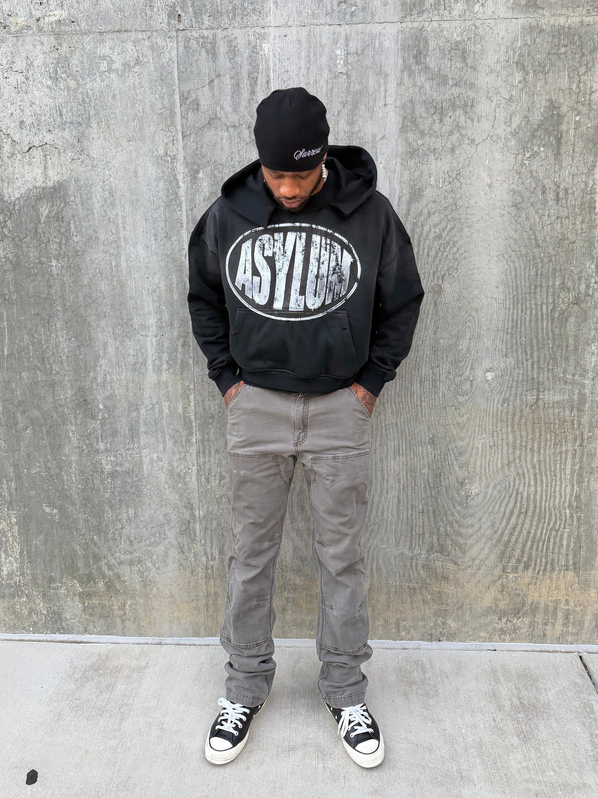 "ASYLUM" pullover