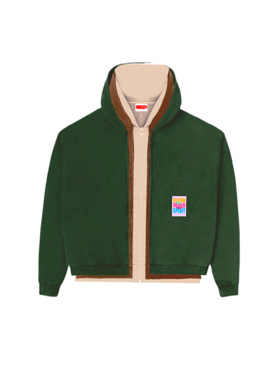 " beef & broccoli " triple layer zip