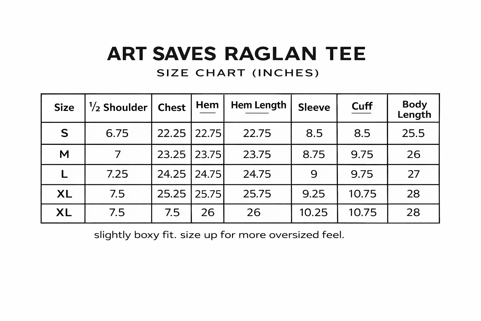 "ART SAVES" tee