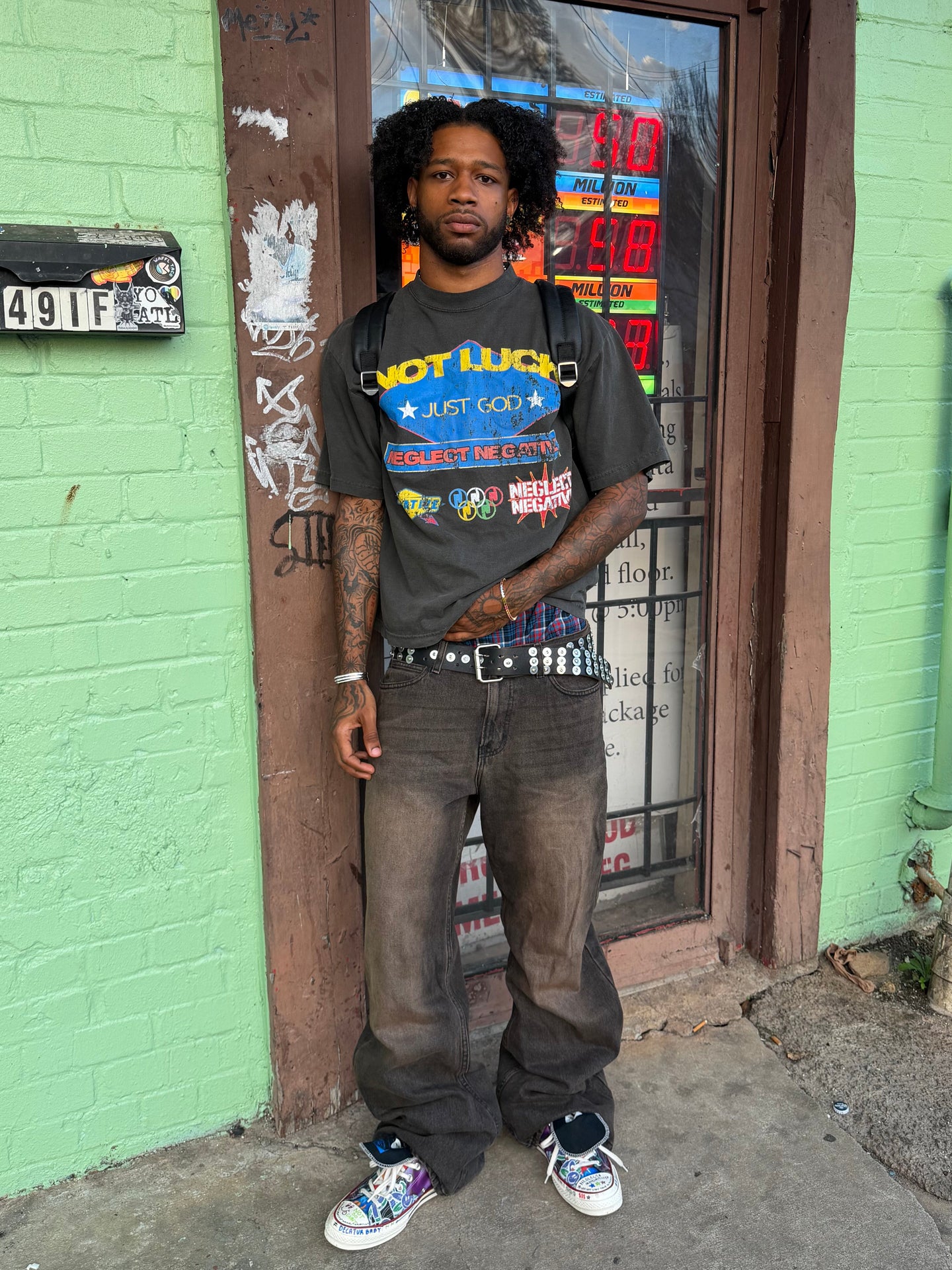 "NOT LUCK" tee