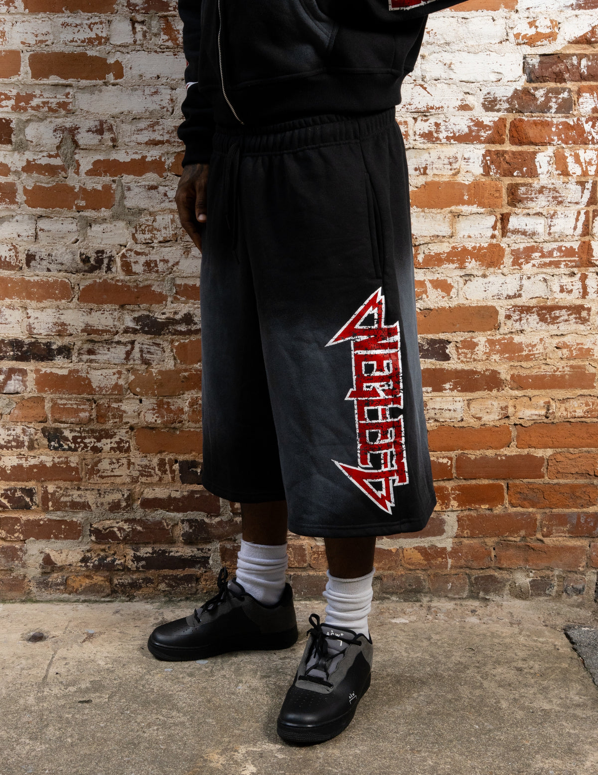 "Hellbound" 3/4 lounge shorts