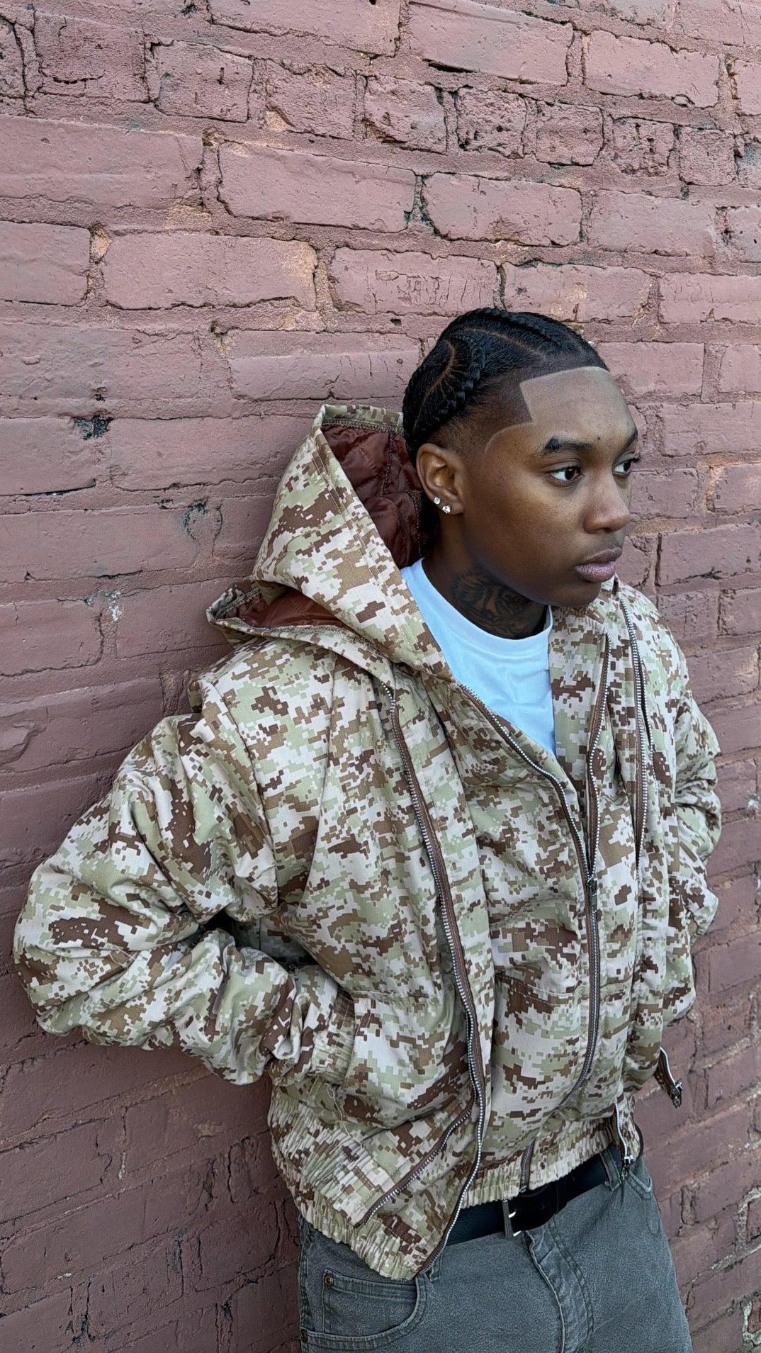 "Pixel Fatigue" worker jacket