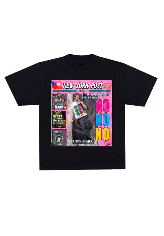 "Tabloid" tee *blk*